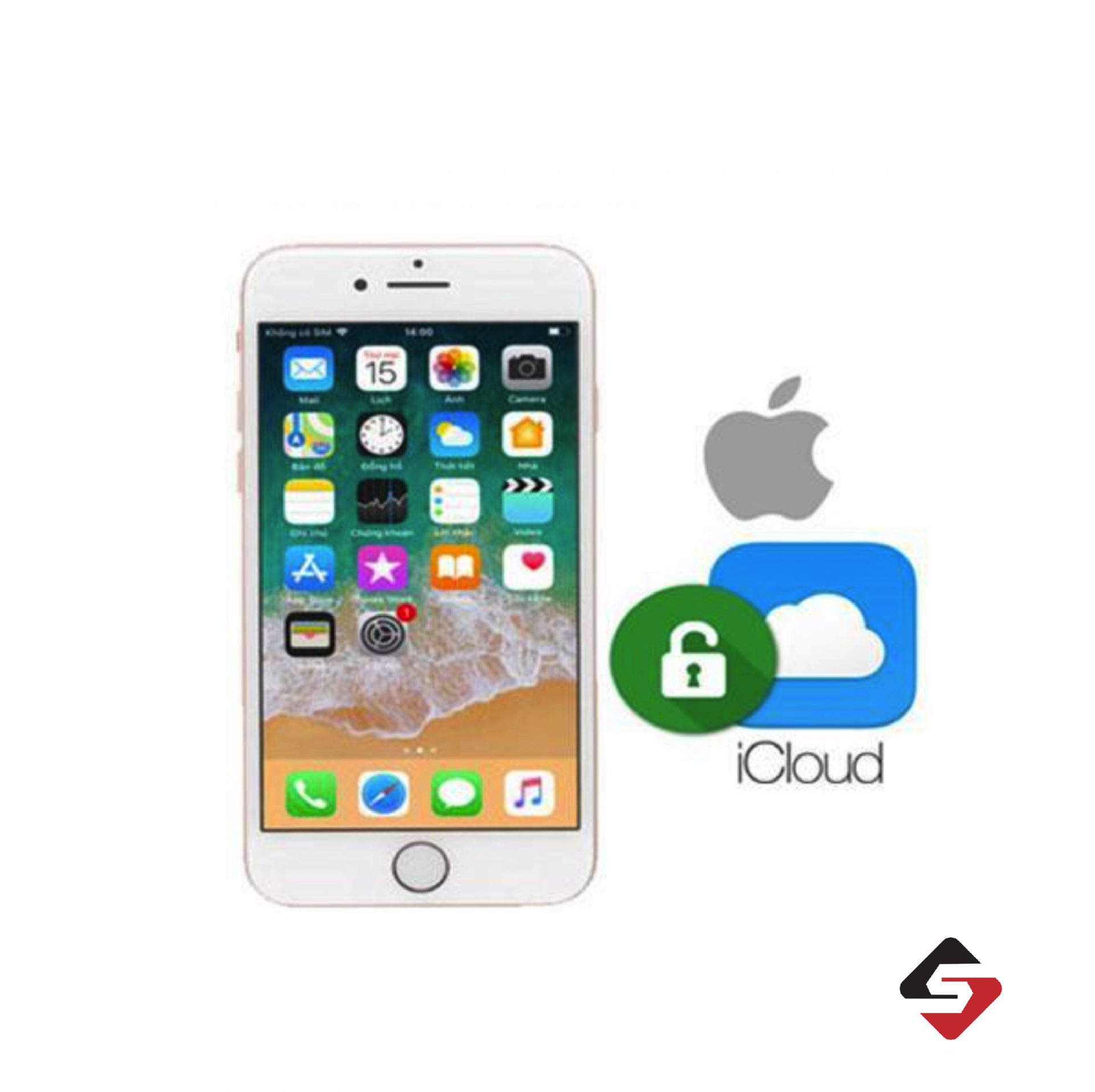 Xóa tài khoản icloud iPhone 6 Plus - Sửa Táo Nhanh