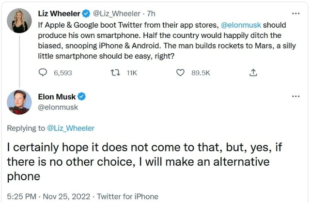 Elon Musk: Tuyên bố sáng lập hãng điện thoại riêng