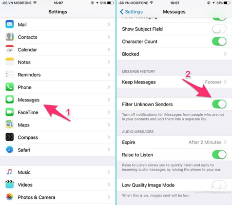 Cách chặn tin nhắn rác từ iPhone